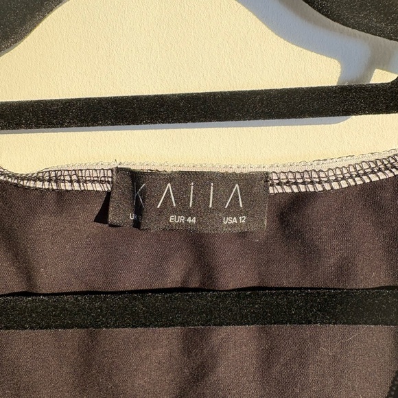 Kaiia the label Black Contrast Trim Bow Detail Y2K Crop Top - Picture 3 of 4